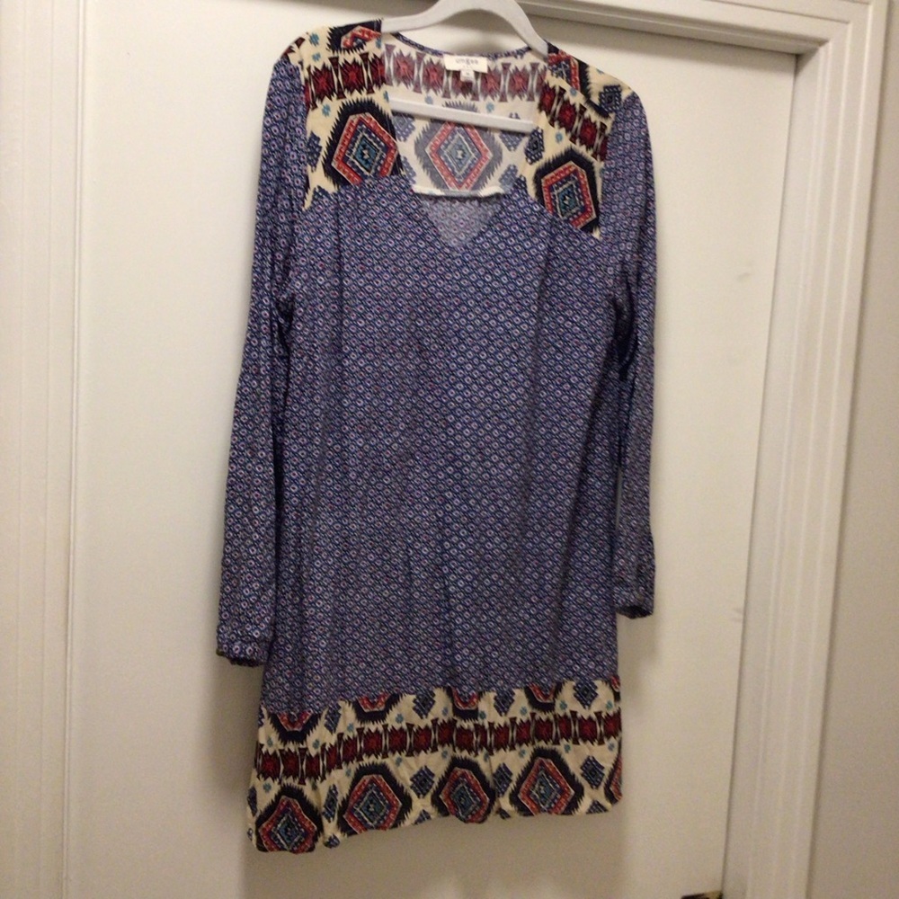 Womens Umgee Aztec Print Tunic Dress